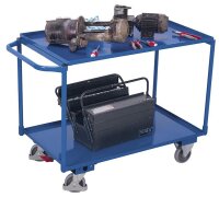 VARIOfit Tischwagen mit 2 Ladeflächen