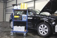 VARIOfit Beistellwagen mit 3 Holzböden