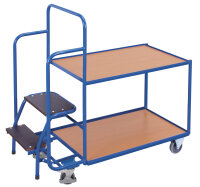 VARIOfit Kommissionierwagen mit 2 Ladeflächen, niedrig