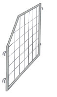 VARIOfit Palettenaufsatz Trenngitter, schräg, verzinkt