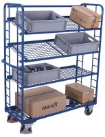 VARIOfit Etagenwagen mit 4 Drahtgitterböden