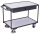 VARIOfit ESD Tischwagen mit 2 Ladeflächen und 2 Schubladen sw-600.939
