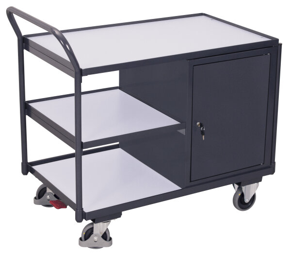 VARIOfit ESD Werkstattwagen mit 3 Ladeflächen sw-600.773