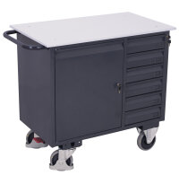 VARIOfit ESD Werkstattwagen mit 6 Schubladen sw-985.021