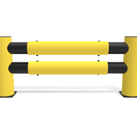 d-flexx Verkehrsbarriere 2-zeilig HOTEL Standardrohr (DFVBD-R)