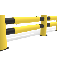 d-flexx Verkehrsbarriere 2-zeilig HOTEL Standardrohr (DFVBD-R)
