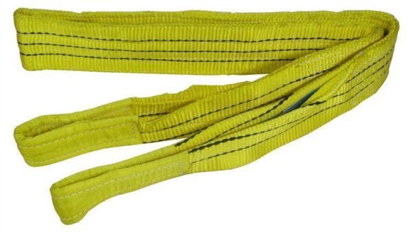 Profibau Hebeband BS100-115 gelb, 2-8 m lang, 90 mm breit, 3000 kg Tragkraft