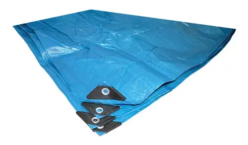 Profibau Abdeckplane BS100-121 blau, 150 g/qm, mit Ösen und Schnur