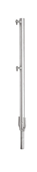 MÜBA Aluminium-Einsteckpfosten 11263 für Hohlwandkronenabsicherung, TÜV GS geprüft, nach EN 13374-A