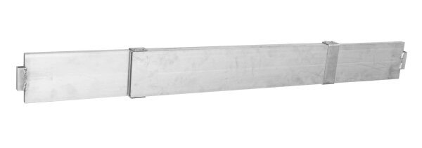 MÜBA Aluminium-Teleskop-Bordbrett 11267 für Hohlwandkronenabsicherung, Länge 1160-2000 mm, für dreiteiligen Seitenschutz, nach DIN EN 13374