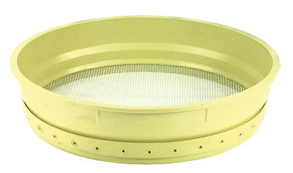 Profibau Sandsieb BS100-189 Ø 500 mm, Maschenweite 2/3/4 mm, Kunststoffrand, Eisendrahtgewebe