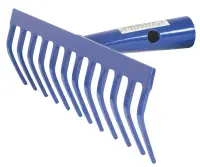Profibau Gartenrechen BS100-202 aus Stahl ohne Stiel, 12...