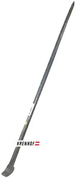 Krenhof Brechstange BS100-210 1300 mm & 1500 mm mit Klaue oder Schneide, geschmiedeter Vergütungsstahl, wassergehärtete Spitze
