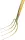 Dunggabel BS100-219 mit 3 & 4 Zinken, Schienenzwinge und Stiel, 280x220 mm, nach EN 11605