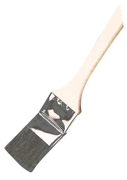 Nölle Profi Brush Heizkörperpinsel BS100-240 schwarzer Naturborsten-Mix, Breite 25/40/50/65/75 mm, gebogen, extra voll