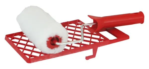 Farbroller-Garnitur BS100-242 Vestan mit Abstreifgitter, Breite 18 cm & 25 cm, Ø 6 mm