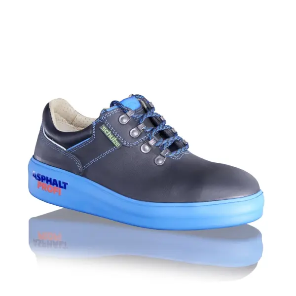 Asphaltprofi HS 6232 Asphaltierschuhe BS100-281 mit Stahlkappe, Gr. 40-48, Asphaltsohle (Gummi-PUR), Orthopädiefutterleder