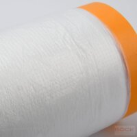 Flesta Masker Tape Abdeckfolie mit Klebeband 102-168 transparent, 110x25 & 240x25, 60 mµ, reißfest, temperaturbeständig bis 70 °C