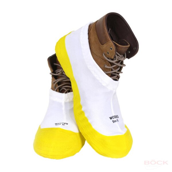 Böck Staubschutzsysteme Überziehschuhe 103-168 gelb Gr. 42-44, autoklavierbar, waschbar bis 90 °C, Kautschuksohle