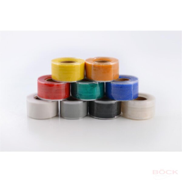 Böck BlitzTape selbstverschweißendes Silikonband 105-168 extra-breit, verschiedene Farben, 3 m x 25 mm, Dicke 0,5 mm, wasserdicht, 8 bar druckfest