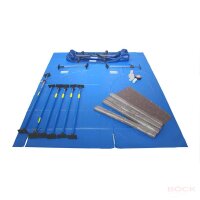 Böck flesta® Staubschutztür Wand-Set Professional 30030101-168 Modell 2 mit Durchfahrt, erweiterbar, bis 2,90 m Höhe