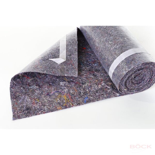 Böck Treppenschutzvlies 30030120-168 grau-meliert, 33 cm x 25 m, selbstklebend, 230 g/m²
