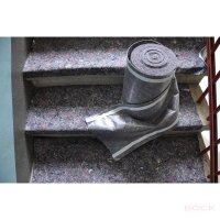 Böck Treppenschutzvlies 30030120-168 grau-meliert, 33 cm x 25 m, selbstklebend, 230 g/m²
