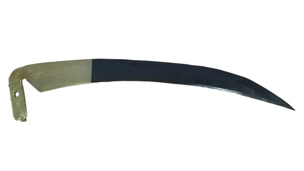 Hochrücksense 56 BS100-299 Gold/Klarlackiert, Länge 600/650/700 mm, für hohes Gras