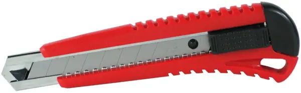 Cuttermesser BS100-319 selbstblockierend, Klingenführung aus Metall, Kunststoffgehäuse