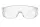 Schutzbrille Überbrille 61451 klare Gläser, Polycarbonat, EN 166