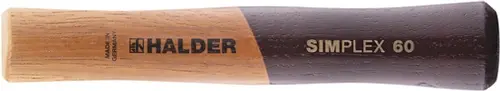 Erwin Halder SIMPLEX-Schonhammer Stiel 62804 Holz, extra kurz, Ø 60 mm