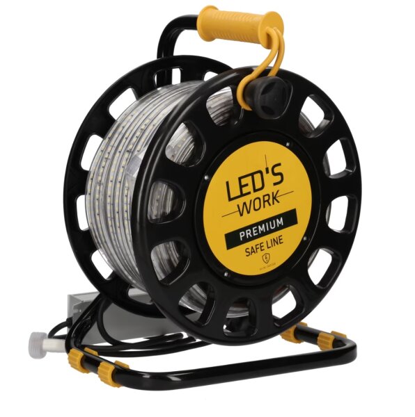 SHADA Safeline LED-Lichtschlauch 401348, 25 m, 48 V, 5000 K, 20000 lm, IP65