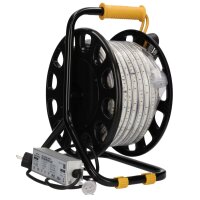 SHADA 25m 48V Safeline LED-Lichtschlauch 200W 20000lm 5000K IP65  - Baustellenbeleuchtung Baulicht Lichtband LED Light-Strip LED Rope light