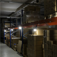 X-LINE LED-LICHTERKETTE 15m 60W 6600lm 5000K IP54 Baulichterkette Baustellenbeleuchtung Baulicht Lichtschläuche Lichtband Lampenkette