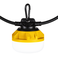 X-LINE LED-LICHTERKETTE 15m 60W 6600lm 5000K IP54 Baulichterkette Baustellenbeleuchtung Baulicht Lichtschläuche Lichtband Lampenkette