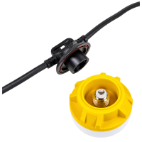 X-LINE LED-LICHTERKETTE 15m 60W 6600lm 5000K IP54 Baulichterkette Baustellenbeleuchtung Baulicht Lichtschläuche Lichtband Lampenkette