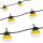 X-LINE LED-LICHTERKETTE 15m 60W 6600lm 5000K IP54 Baulichterkette Baustellenbeleuchtung Baulicht Lichtschläuche Lichtband Lampenkette