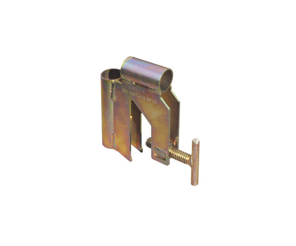 MÜBA Spundwandhalter 12265 aus Stahl, galvanisch verzinkt, Verstellbereich 8-50 mm, geprüft nach EN 13374-A