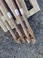 4x MÜBA Schrägstütze Gr. 1, gebraucht Länge 1,80 - 3,00 m, lackiert I Bauschrägstütze Betonschrägstütze