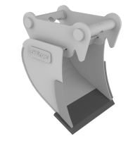 RÄDLINGER Tieflöffel Standard ohne Zähne Breite 220/300/400mm 0-1,0t Klasse 01 22kg