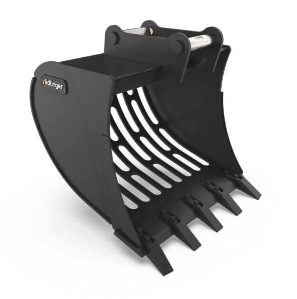 RÄDLINGER Gitterlöffel mit Gitterboden Breite 500mm 1,0-1,8t Klasse 02