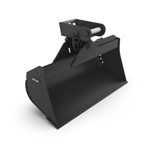 RÄDLINGER Grabenräumlöffel mit Zylinder ohne/ mit Böschungsschneide 1,0-1,8t Klasse 02 112kg