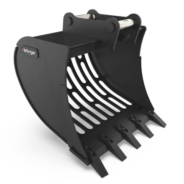 RÄDLINGER Gitterlöffel mit Gitterboden Breite 1200mm 10.0-12.0t Klasse 09