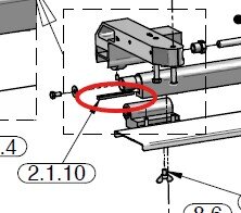 Gewindeleiste 2xM6 (1 Stück von 1) 32084 - AVOLA Ersatzteile