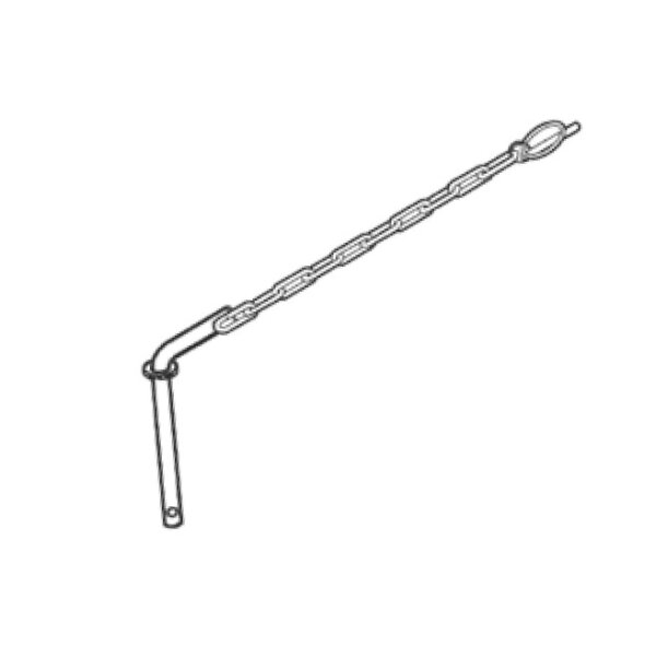 MÜBA Absteckbolzen Ø12mm mit Rundstahlkette und Klappstecker galv. verzinkt 1Stück 12365