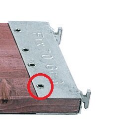 MÜBA Nieten für Beschlag 44062 von Vollholzbelag 15x1x56 mm