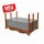 X10 FAHRPLATTEN SET 10 bis 40m² | in 10x800x1200mm grau + Transportgestell lackiert