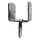 Profibau Flechtzaunbeschlag 62331 U-Form verzinkt, 38 x 30 x 38 mm, mit Schraubgewinde