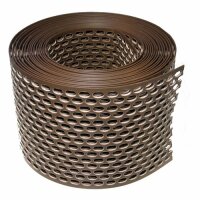 Traufgitter 62436 braun, 50 mm, 5 m Rolle, Hart-PVC,...