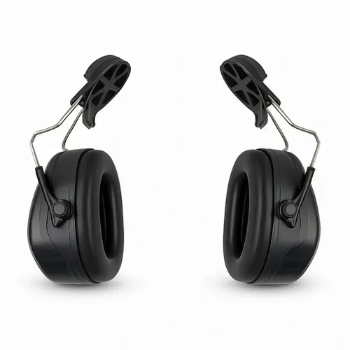 Profibau Kapselgehörschutz für Duro Helm 62755 Schwarz, SNR 25 dB, inkl. Helmadapter, 30 mm Slot
